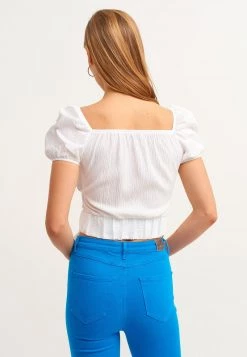 OXXO Donna MIT BINDE OPTIK - Camicetta - White -Negozio al dettaglio Oxxo 7baab5717b544fac901193f75d29e68c