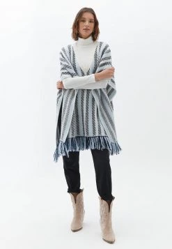 OXXO Donna MIT GESTREIFTER OPTIK - Mantella - Light Blue