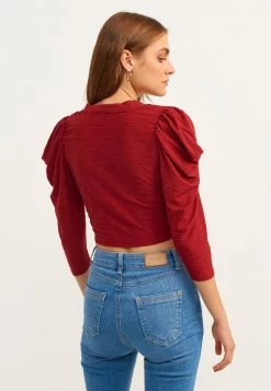 OXXO Donna Cardigan - Maroon -Negozio al dettaglio Oxxo 7f0ebf2d12f74aa585cddac001335b47