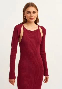 OXXO Donna Cardigan - Eggplant