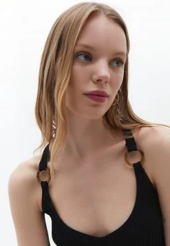 OXXO Donna SCHNALLEN DETAILS - Top - Black -Negozio al dettaglio Oxxo 807f179cbe18474bbd18eb77a9045b68