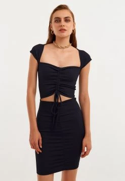 OXXO Donna MIT CUT OUT DETAIL - Tubino - Black