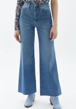 OXXO Donna Jeans A Zampa - Mid Denim