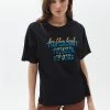OXXO Donna T-shirt Con Stampa - Black -Negozio al dettaglio Oxxo 83d0e208fa874bada755624abc31e097