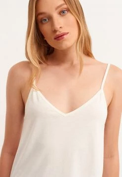 OXXO Donna MIT FIGURUMSPIELENDER OPTIK - Top - Ice Milk -Negozio al dettaglio Oxxo 8432cc474bff44628eda9c224b334272