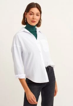 OXXO Donna MIT BRUSTTASCHE - Camicia - White -Negozio al dettaglio Oxxo 84602d28fecf4feda09a68720fca20a5