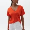 OXXO Donna T-shirt Basic - Tangerine Tango -Negozio al dettaglio Oxxo 86a75e9467974f98ac17ab50bad37406