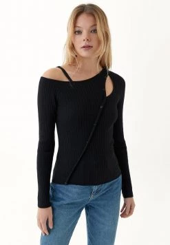 OXXO Donna LANGARM MIT SCHULTERFREIER OPTIK - Maglione - Black