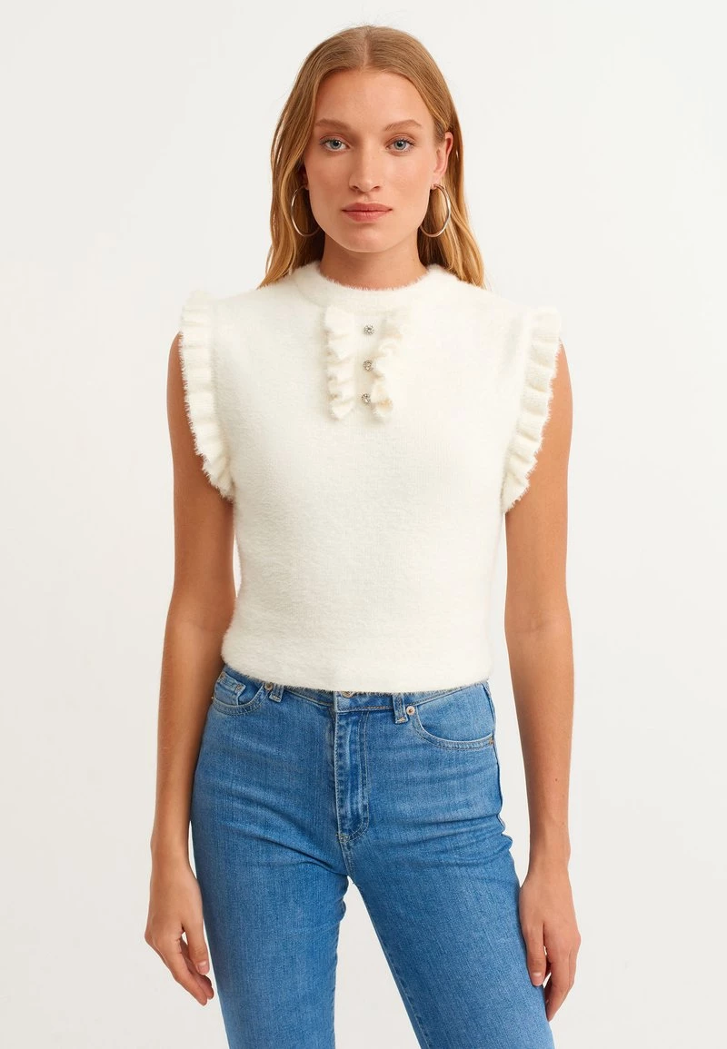 OXXO Donna MIT WEICHER MATERIALSTRUKTUR - T-shirt Con Stampa - Ice Milk 3 OXXO Donna MIT WEICHER MATERIALSTRUKTUR - T-shirt Con Stampa - Ice Milk