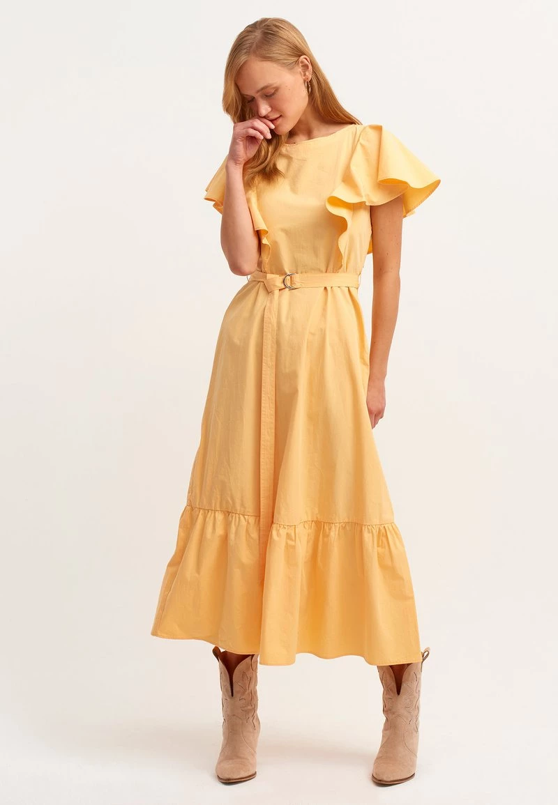 OXXO Donna MIT BINDEDETAIL - Vestito Estivo - Abricock 3 OXXO Donna MIT BINDEDETAIL - Vestito Estivo - Abricock