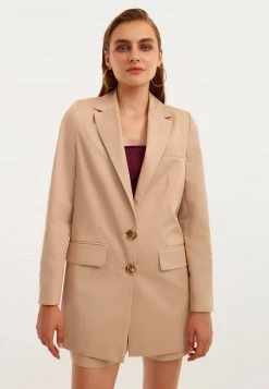 OXXO Donna MIT BOYFRIEND CUT - Cappotto Corto - Pecan