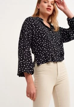 OXXO Donna MIT WEICHEM TRAGEKOMFORT - Camicia - Dot Print -Negozio al dettaglio Oxxo 8def870ec6f449b7bc58446a3888e53e