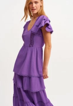 OXXO Donna Vestito Lungo - Purple -Negozio al dettaglio Oxxo 8fbeed29b04c4d1b9c929a5cd3f85e47