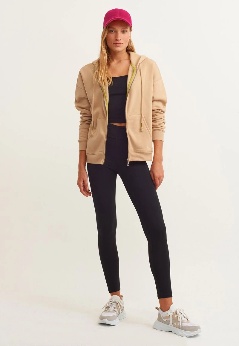 OXXO Donna MIT BINDEDETAIL - Felpa Con Zip - Pecan 4 OXXO Donna MIT BINDEDETAIL - Felpa Con Zip - Pecan - immagine 2