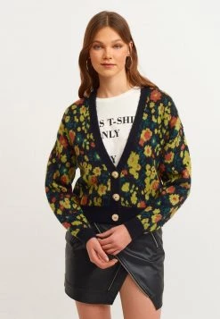 OXXO Donna Cardigan - Flower Comb