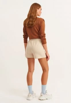 OXXO Donna AUS WEICHEM SWEATSTOFF - Shorts - Sandy -Negozio al dettaglio Oxxo 920f2035ec1d400cba2b6d133fa40826