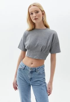 OXXO Donna T-shirt Basic - Grey Melange