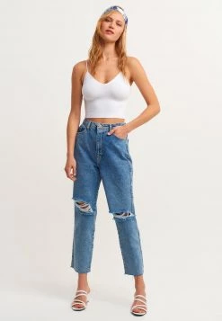 OXXO Donna MIT SCHMALEN - Top - White