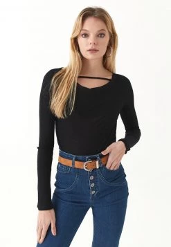 OXXO Donna Maglietta A Manica Lunga - Black -Negozio al dettaglio Oxxo 96641dbdfc524e17aa8af5b10854a73d