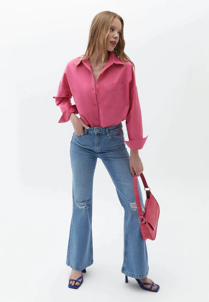 OXXO Donna MIT MITTLERER TAILLENFORM - Jeans A Zampa - Light Denim 4 OXXO Donna MIT MITTLERER TAILLENFORM - Jeans A Zampa - Light Denim - immagine 2