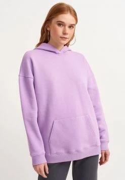 OXXO Donna Felpa Con Cappuccio - Deep Lilac