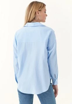 OXXO Donna MIT BRUSTTASCHE - Camicia - Placid Blue -Negozio al dettaglio Oxxo 9824a67d74f744fdaf3ec307c47b9202