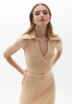 OXXO Donna SCHNALLENDETAIL - Abito In Maglia - Sheepskin -Negozio al dettaglio Oxxo 9829c2e3c7cc4d279b3eb7fca6daeed7