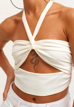 OXXO Donna MIT CUT OUT DETAIL - Top - Ice Milk -Negozio al dettaglio Oxxo 98d0a57351d248c8b3f98d7a123f53e8