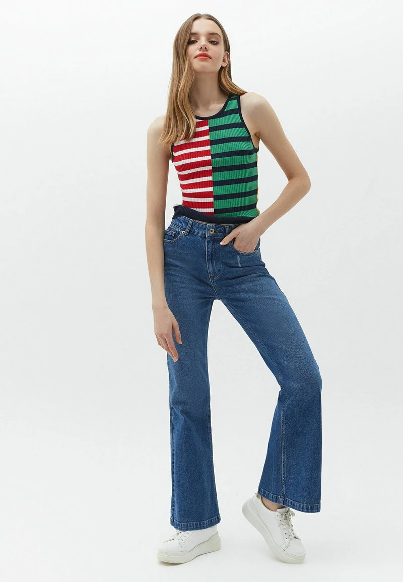 OXXO Donna MIT MITTLERER TAILLENFORM - Jeans A Zampa - Mid Denim 3 OXXO Donna MIT MITTLERER TAILLENFORM - Jeans A Zampa - Mid Denim