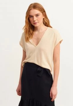 OXXO Donna T-shirt Basic - Nutmeg