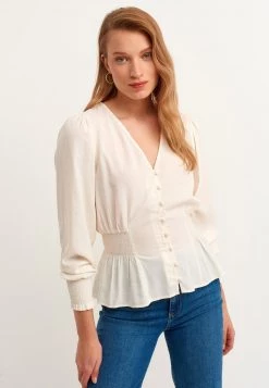 OXXO Donna MIT EDLEN KNÖPFEN - Camicetta - Sandy