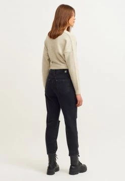 OXXO Donna MIT MARKANTEN USED DETAILS - Jeans Slim Fit - Black -Negozio al dettaglio Oxxo 9b44ad4f6f354db3afa72bfe3ed1235e