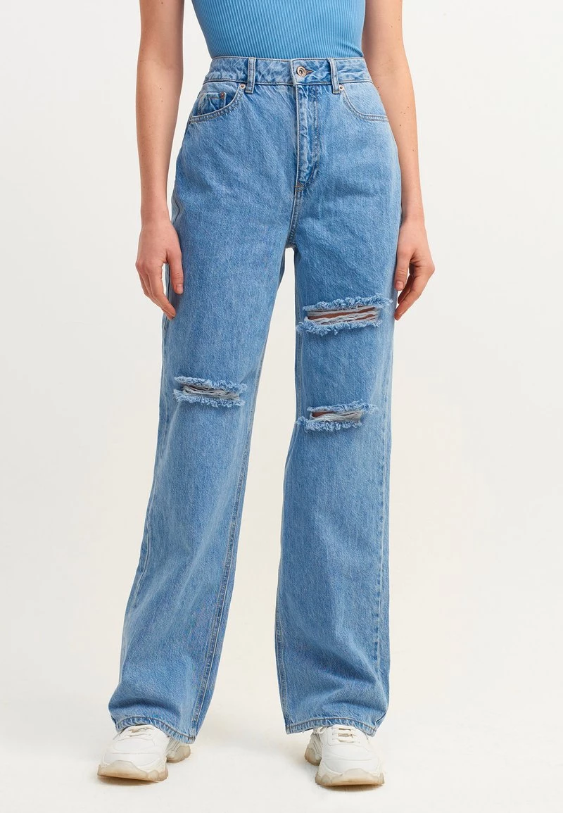 OXXO Donna MIT MARKANTEN USED DETAILS - Jeans Bootcut - Light Denim 3 OXXO Donna MIT MARKANTEN USED DETAILS - Jeans Bootcut - Light Denim