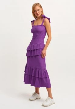 OXXO Donna Vestito Lungo - Purple