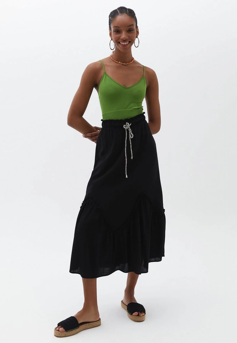 OXXO Donna WITH ELASTIC WAISTBAND - Gonna A Campana - Black 4 OXXO Donna WITH ELASTIC WAISTBAND - Gonna A Campana - Black - immagine 2