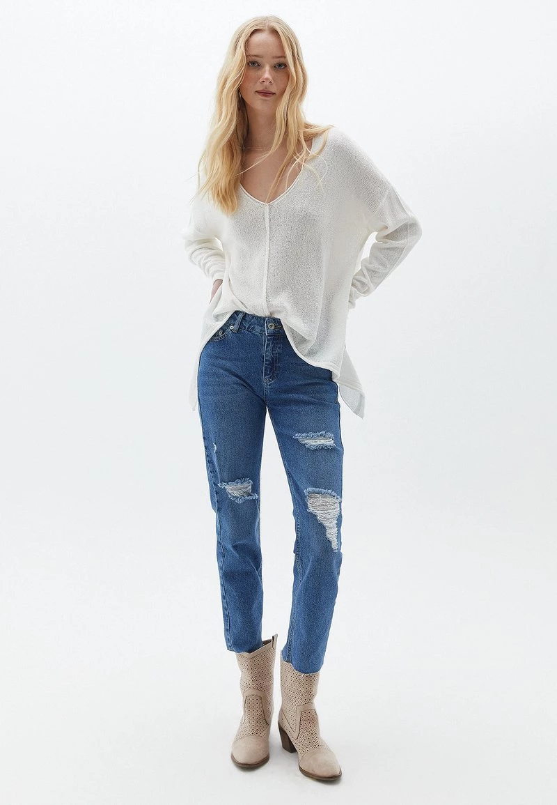 OXXO Donna MIT ASYMETRISCHER FORM - Maglione - Ice Milk 4 OXXO Donna MIT ASYMETRISCHER FORM - Maglione - Ice Milk - immagine 2