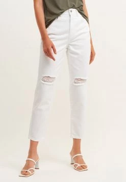 OXXO Donna MIT USED DETAILS - Jeans Slim Fit - White