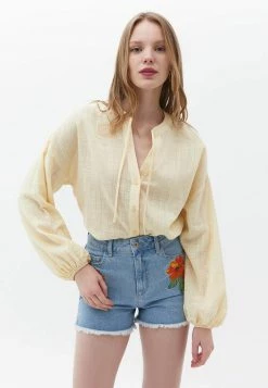 OXXO Donna BALLONÄRMELN - Camicetta - Chamomile