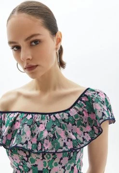 OXXO Donna MIT FEINEN VOLANT DETAILS - Camicetta - Multi Coloured -Negozio al dettaglio Oxxo a6268952d0a5409fa711e4c9a2ab831b