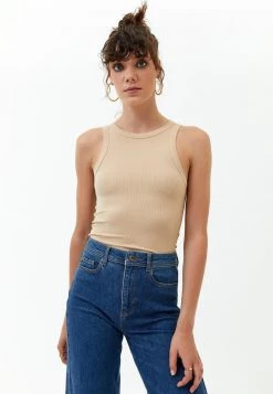 OXXO Donna ELASTISCHES MIT FEINER RIPPENSTRUKTUR - Top - Pecan