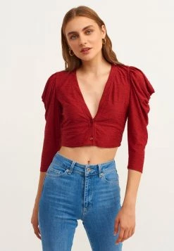 OXXO Donna Cardigan - Maroon