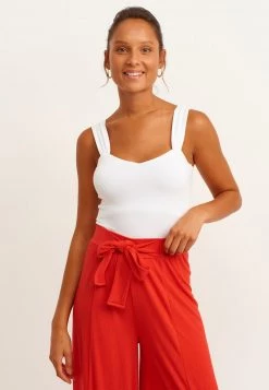 OXXO Donna BREITER TRÄGERFORM - Top - White