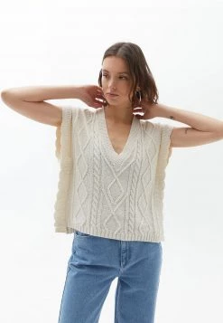 OXXO Donna MIT SEITLICHEN SCHLITZEN - Top - Turtledove