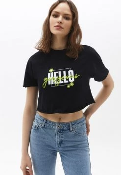 OXXO Donna T-shirt Con Stampa - Black