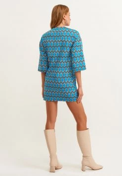 OXXO Donna MIT RETRO MUSTERUNG - Vestito Estivo - Blue -Negozio al dettaglio Oxxo abb8ddf3dcea432d859947b7558cf0ed