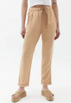 OXXO Donna MIT WEITER BEINFORM - Pantaloni - Hazelnut