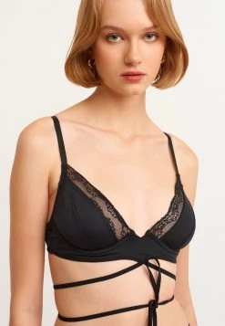 OXXO Donna MIT BINDEDETAILS - Reggiseno Push-up - Black -Negozio al dettaglio Oxxo af1663f4e097482885de8f7efd4e42e1
