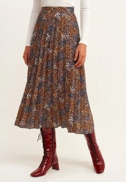 OXXO Donna Gonna A Pieghe - Flower Comb