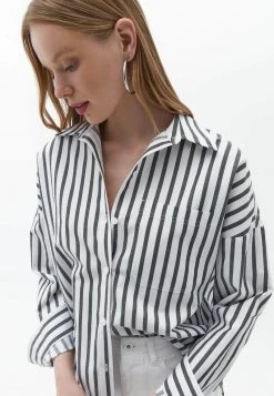 OXXO Donna OVERSIZE - Camicia - Black Stripe -Negozio al dettaglio Oxxo b0b60a278bc643c680fc50eff73a8fbd