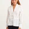 OXXO Donna MIT VOLANT DETAILS - Camicetta - White